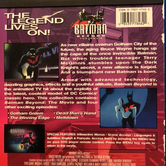 Batman Beyond (DVD, 1999) Snap Case - Picture 3 of 9
